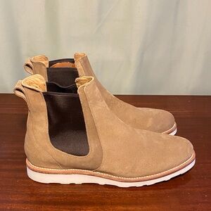 Tecovas The Luke Chelsea  Pull-On Western Boots Sawdust Roughout Mens size 14D